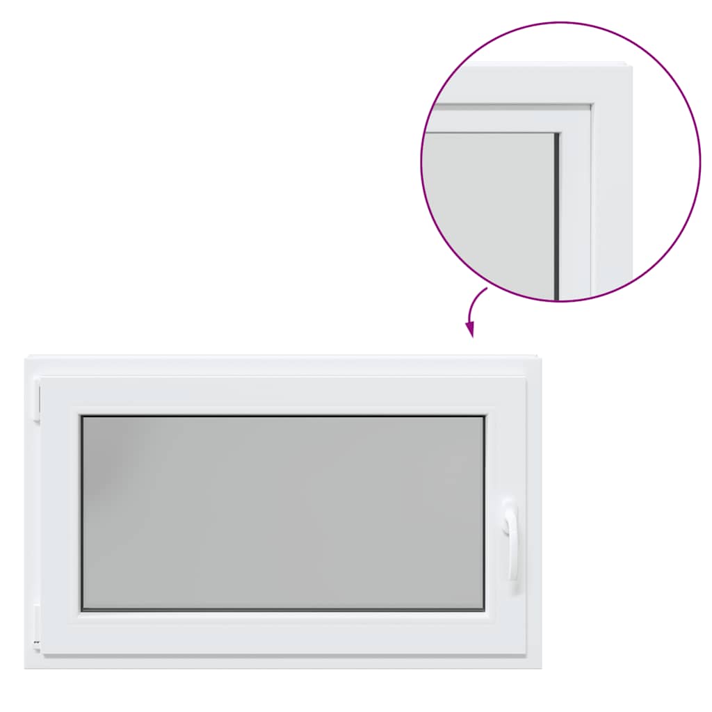 Kellerfenster "RISOR" 100x70 cm Drehkipp DIN Links Weiß