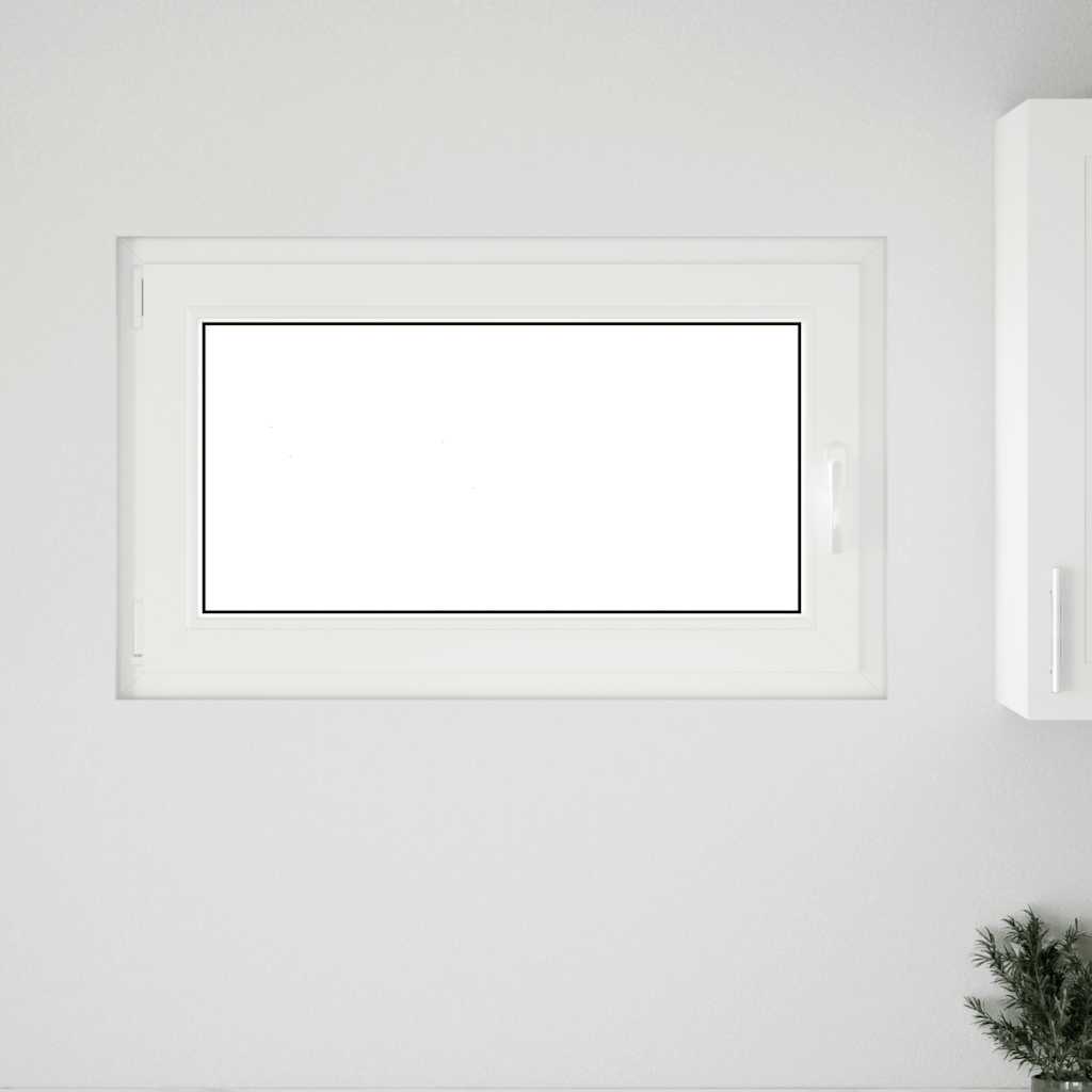 Kellerfenster "RISOR" 100x70 cm Drehkipp DIN Links Weiß