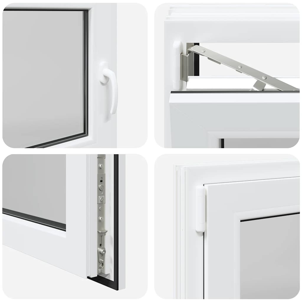 Kellerfenster "RISOR" 100x70 cm Drehkipp DIN Links Weiß