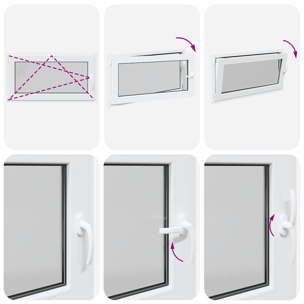 Kellerfenster RISOR 110x60 cm Dreh Kipp DIN Links Weiß