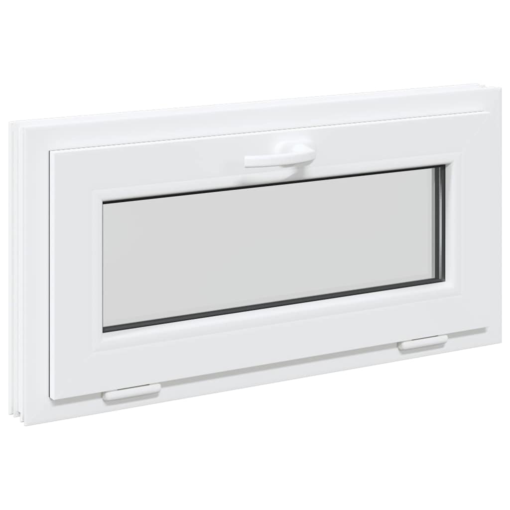 Kellerfenster RISOR 80x40 cm Kipp 2-fach Verglasung Weiß