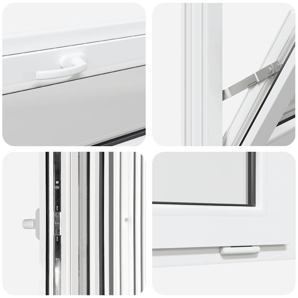 Kellerfenster RISOR 80x40 cm Kipp 2-fach Verglasung Weiß