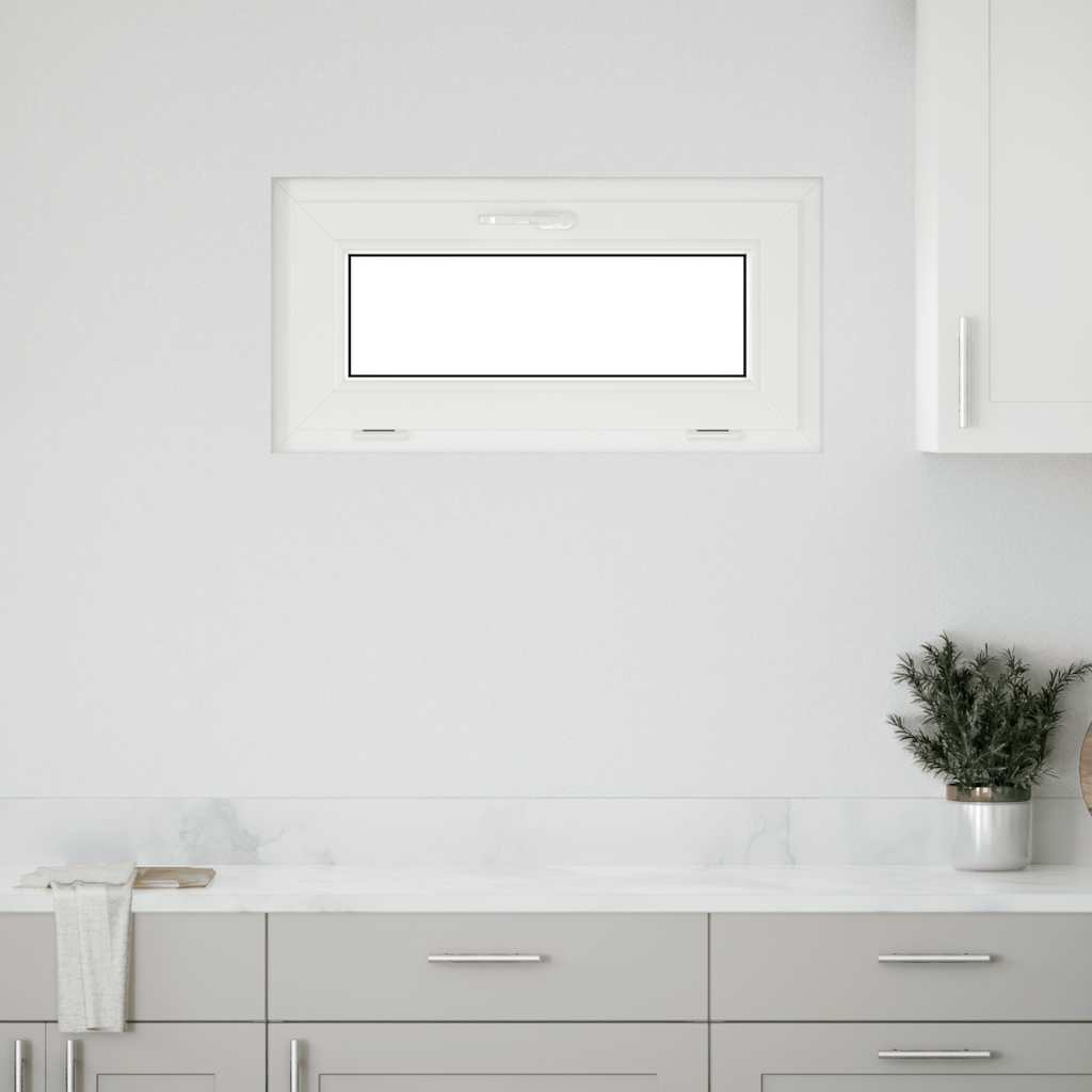 Kellerfenster RISOR 80x40 cm Kipp 2-fach Verglasung Weiß