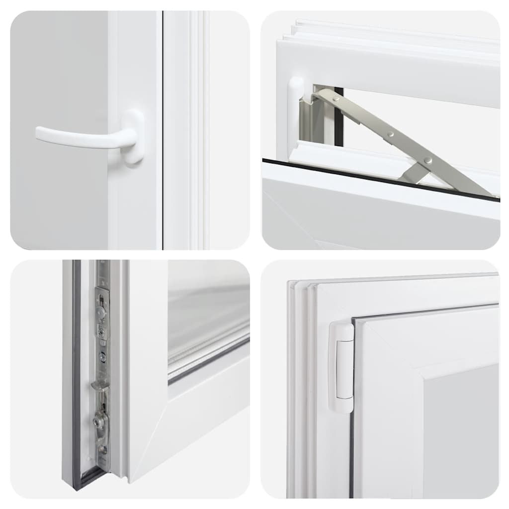 Kellerfenster "RISOR" 50x75 cm Drehkipp DIN Links Weiß