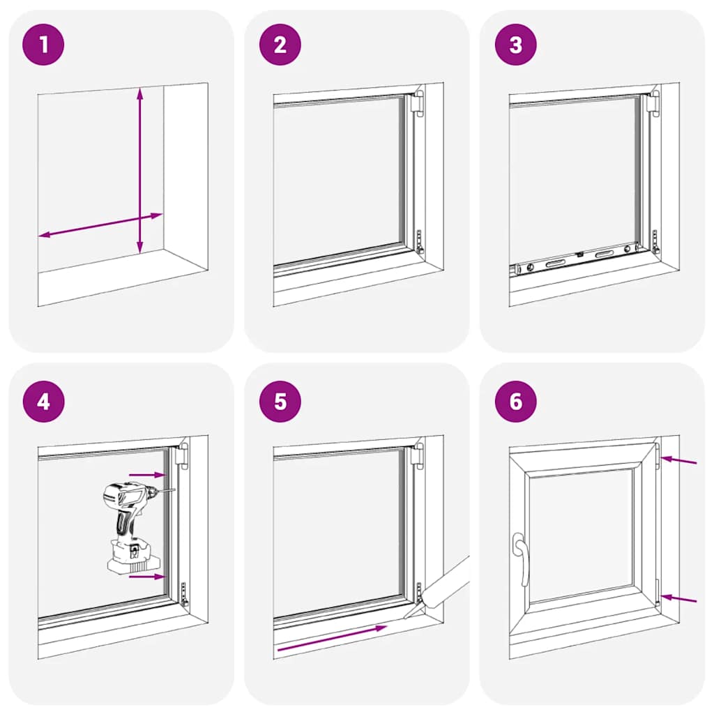 Kellerfenster RISOR 60x60 cm Dreh Kipp DIN Links Weiß