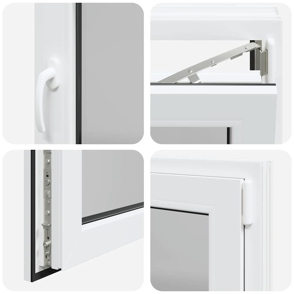 Kellerfenster "RISOR" 80x50 cm Drehkipp DIN Rechts Weiß