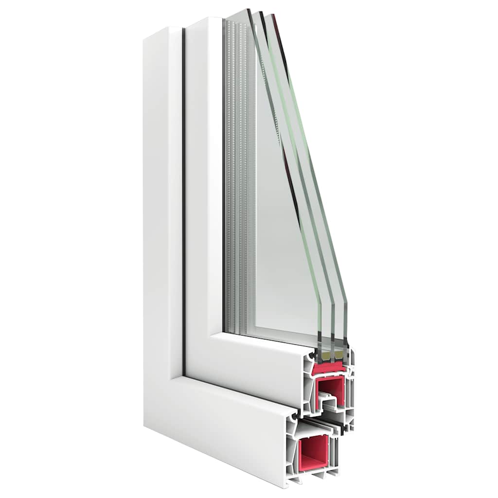 Kellerfenster "RISOR" 80x50 cm Drehkipp DIN Links Weiß