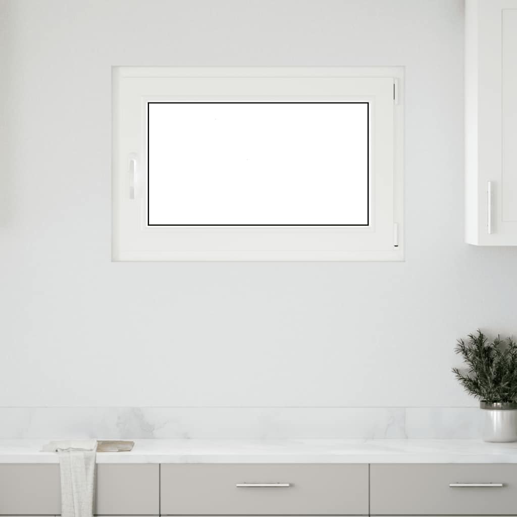 Kellerfenster "RISOR" 90x70 cm Drehkipp DIN Rechts Weiß