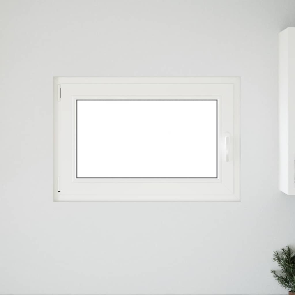 Kellerfenster "RISOR" 90x70 cm Drehkipp DIN Links Weiß