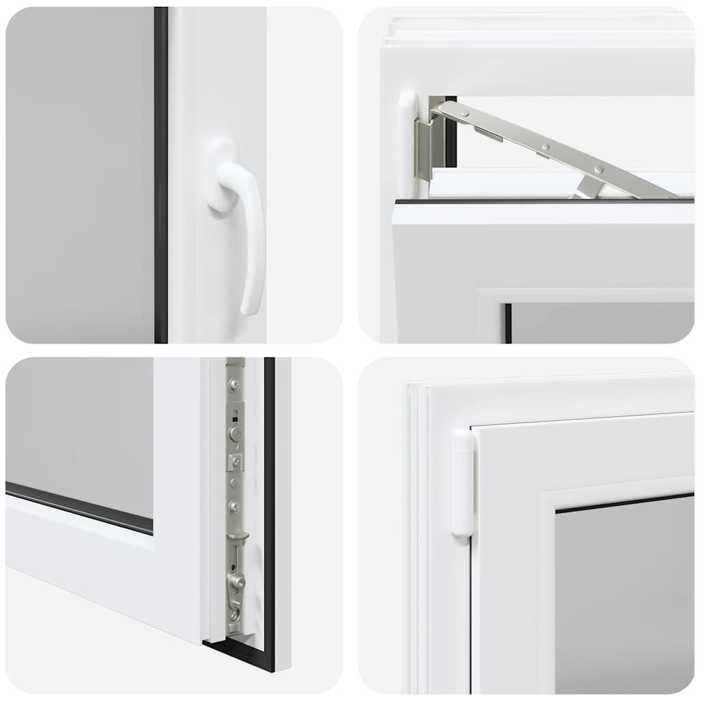 Kellerfenster "RISOR" 100x50 cm Drehkipp DIN Links Weiß