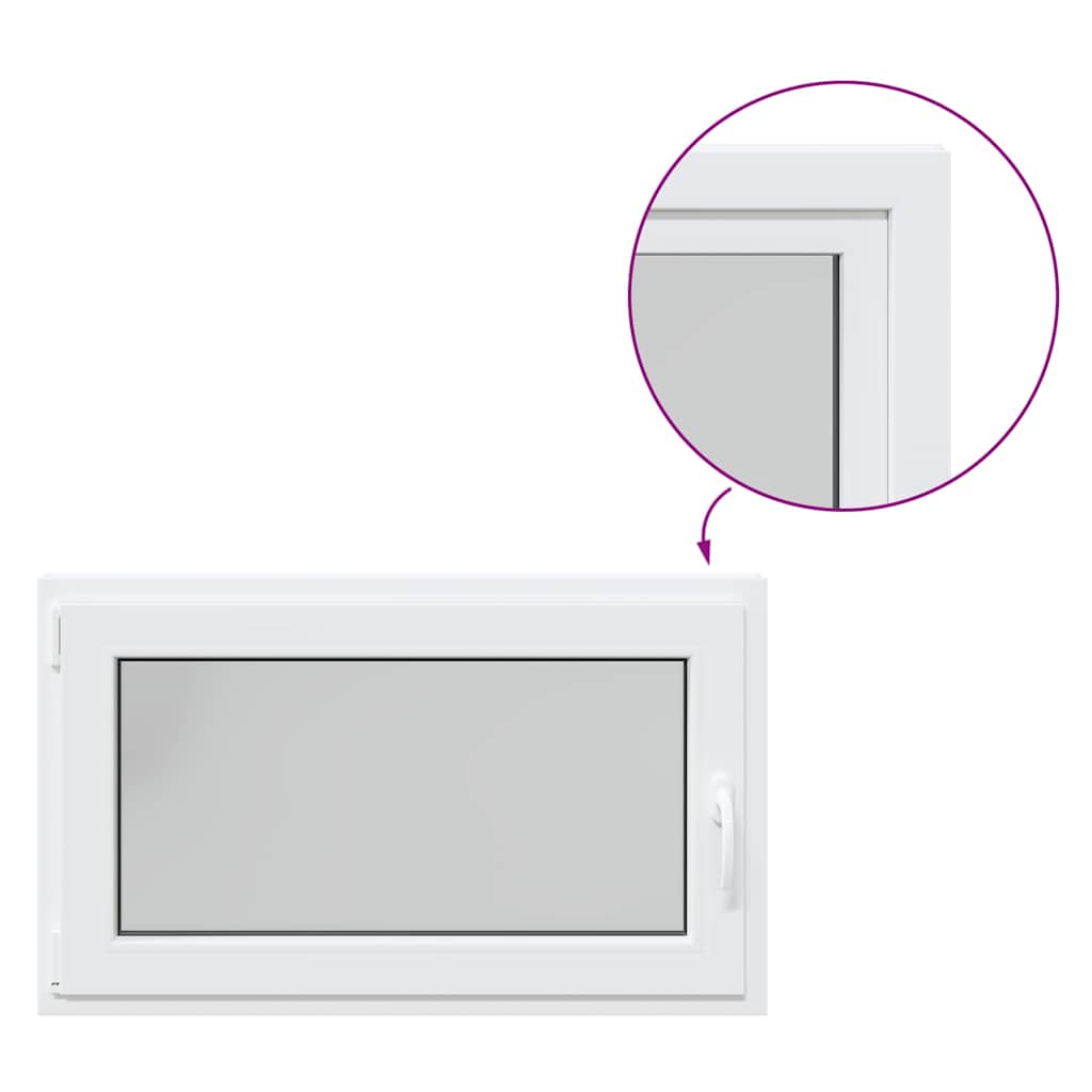 Kellerfenster "RISOR" 100x70 cm Drehkipp DIN Links Weiß
