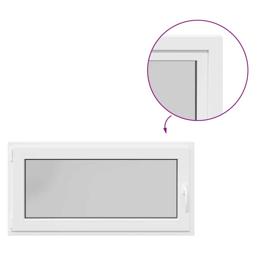Kellerfenster RISOR 120x60 cm Dreh Kipp DIN Links Weiß