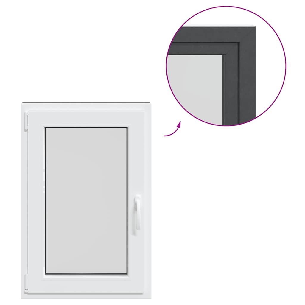 Kellerfenster RISOR 60x90 cm Dreh Kipp DIN Links Anthrazit
