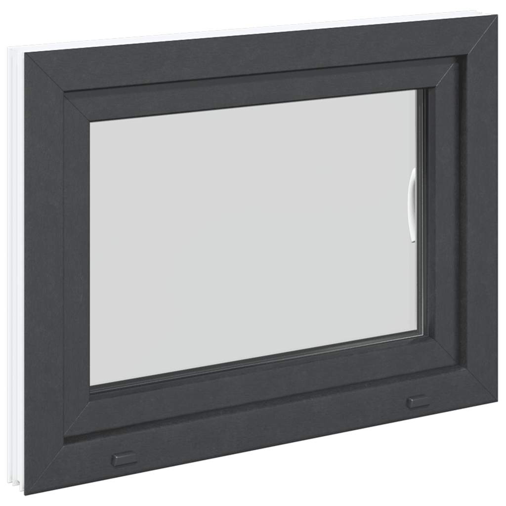Kellerfenster "RISOR" 80x50 cm Drehkipp DIN Rechts Anthrazit