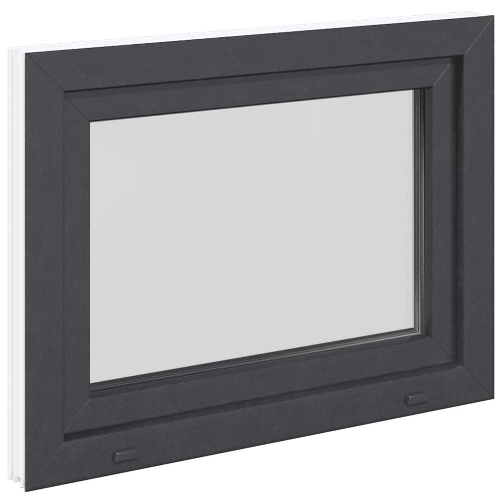 Kellerfenster "RISOR" 80x50 cm Drehkipp DIN Links Anthrazit