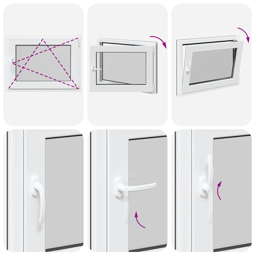Kellerfenster "RISOR" 80x70 cm Drehkipp DIN Rechts Anthrazit