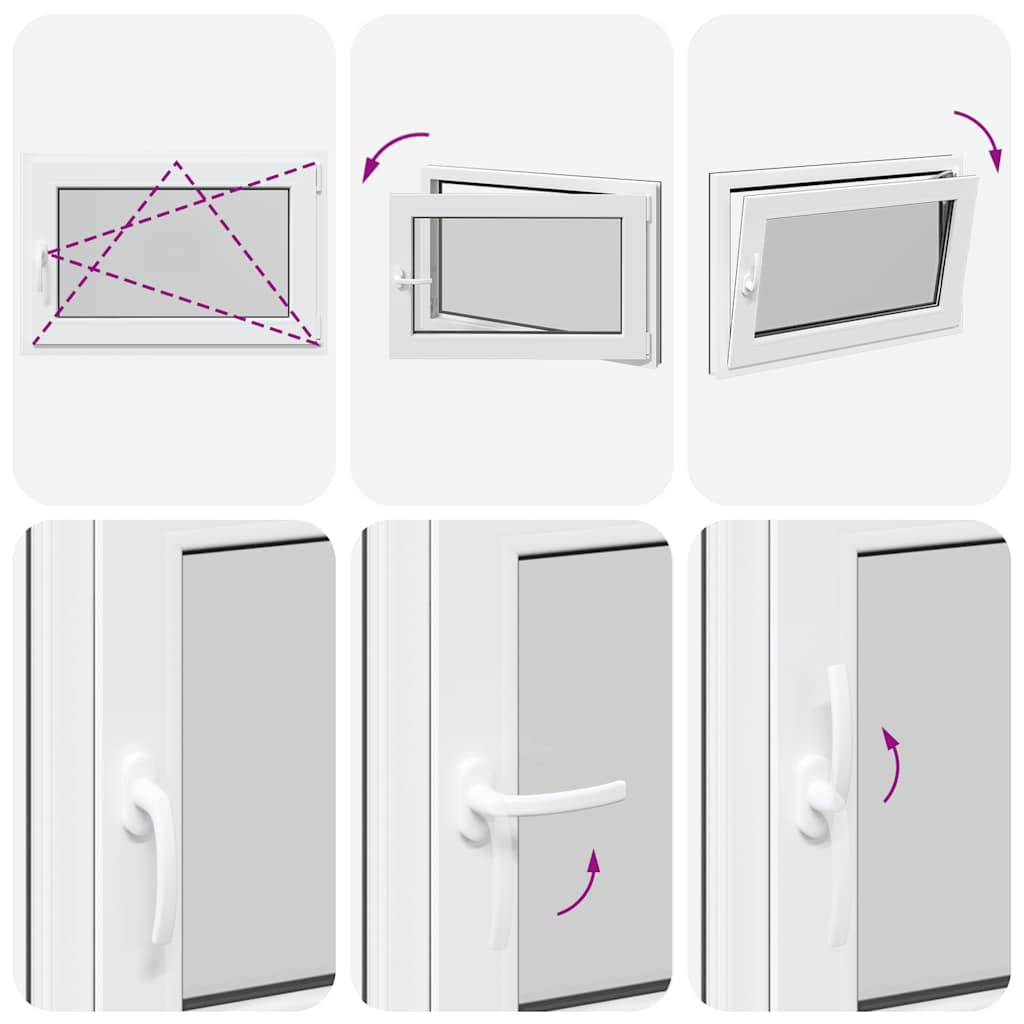 Kellerfenster "RISOR" 90x50 cm Drehkipp DIN Rechts Anthrazit