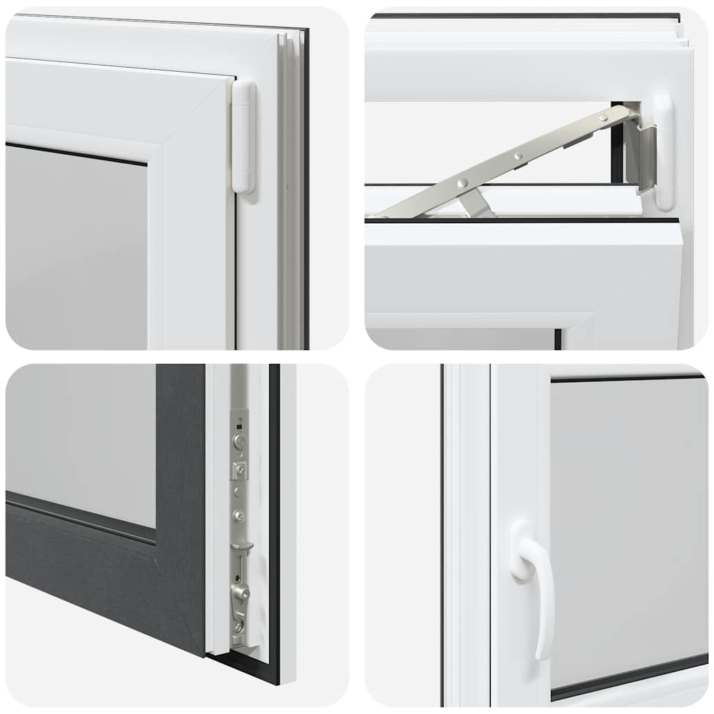 Kellerfenster "RISOR" 90x50 cm Drehkipp DIN Rechts Anthrazit