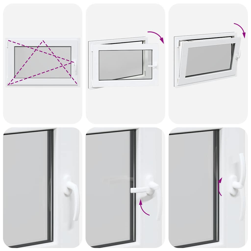 Kellerfenster "RISOR" 90x50 cm Drehkipp DIN Links Anthrazit