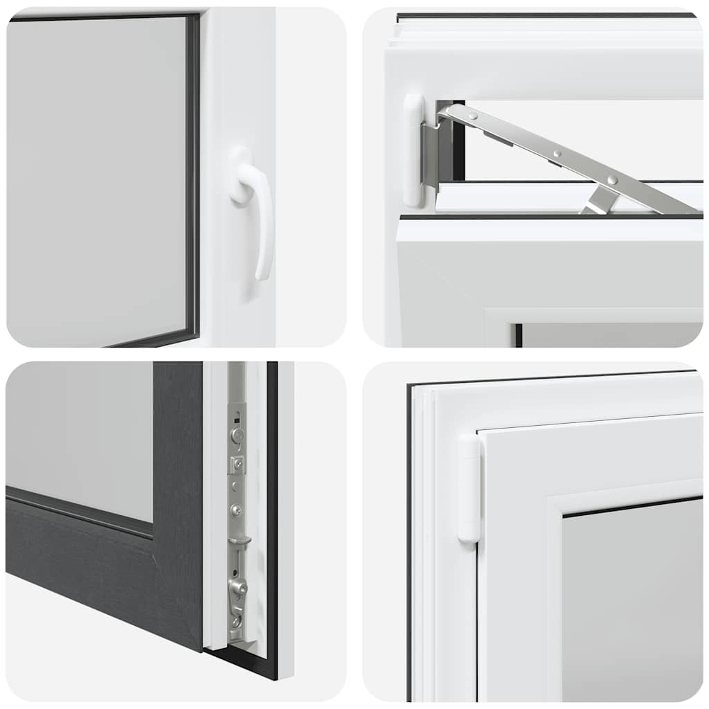 Kellerfenster "RISOR" 90x50 cm Drehkipp DIN Links Anthrazit