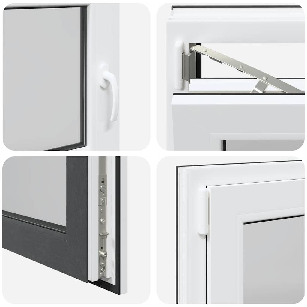 Kellerfenster "RISOR" 90x70 cm Drehkipp DIN Links Anthrazit