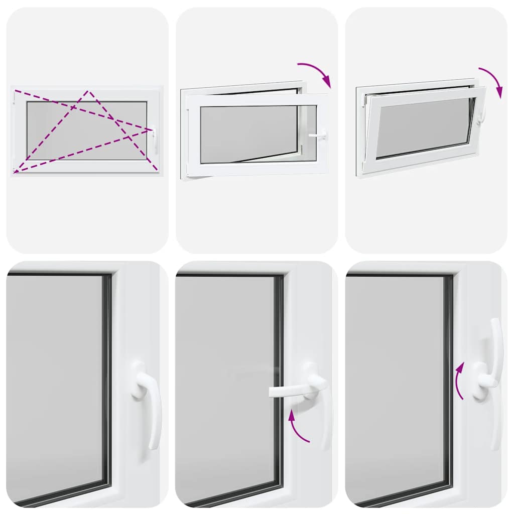 Kellerfenster "RISOR" 100x60 cm Drehkipp DIN Links Anthrazit
