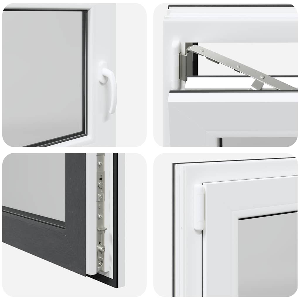 Kellerfenster "RISOR" 100x60 cm Drehkipp DIN Links Anthrazit