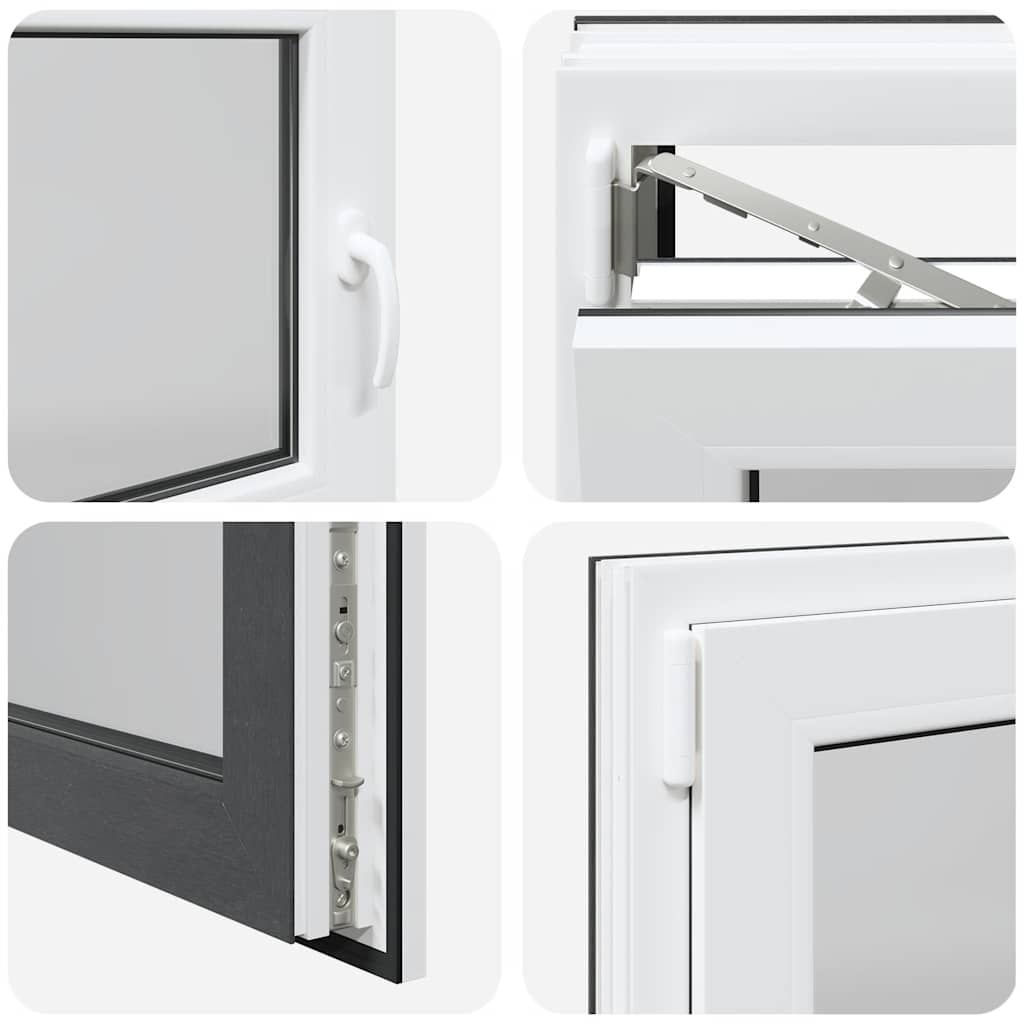 Kellerfenster "RISOR" 100x70 cm Drehkipp DIN Links Anthrazit