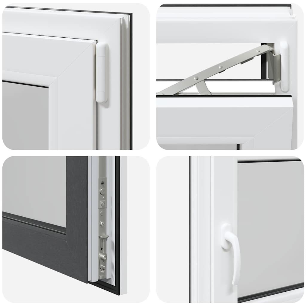 Kellerfenster RISOR 110x50 cm Dreh Kipp DIN Rechts Anthrazit