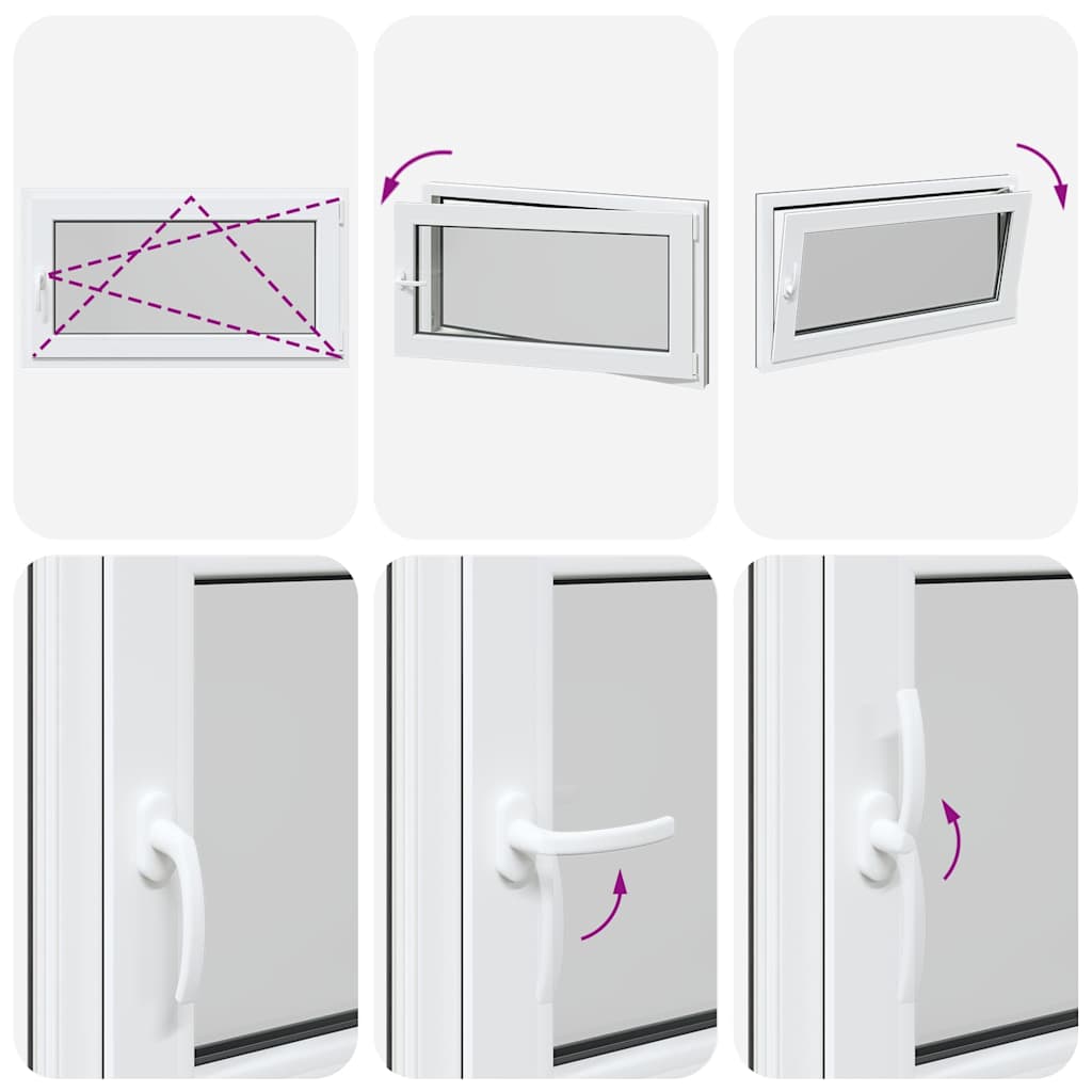 Kellerfenster RISOR 110x60 cm Dreh Kipp DIN Rechts Anthrazit