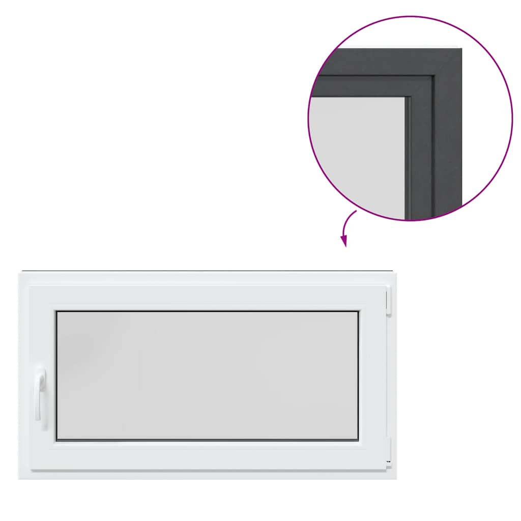 Kellerfenster "RISOR" 110x70 cm Drehkipp DIN Rechts Anthrazit