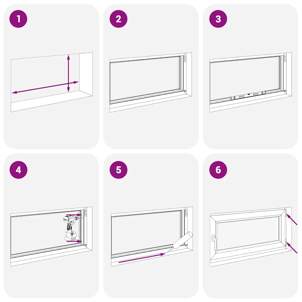 Kellerfenster "RISOR" 110x70 cm Drehkipp DIN Links Anthrazit