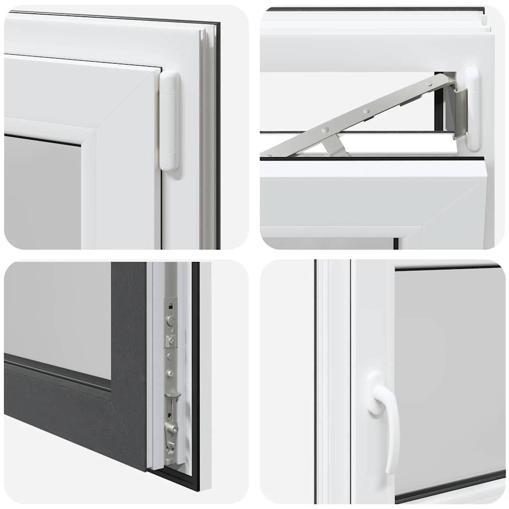 Kellerfenster RISOR 120x60 cm Dreh Kipp DIN Rechts Anthrazit