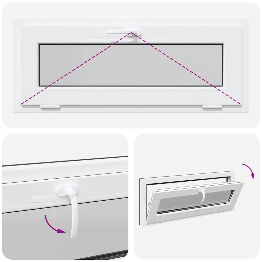 Kellerfenster RISOR 100x40 cm Kipp 2-fach Verglasung Anthrazit