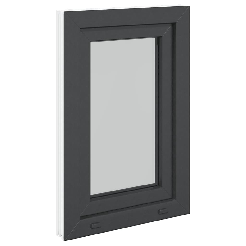 Kellerfenster "RISOR" 50x75 cm Drehkipp DIN Links Anthrazit