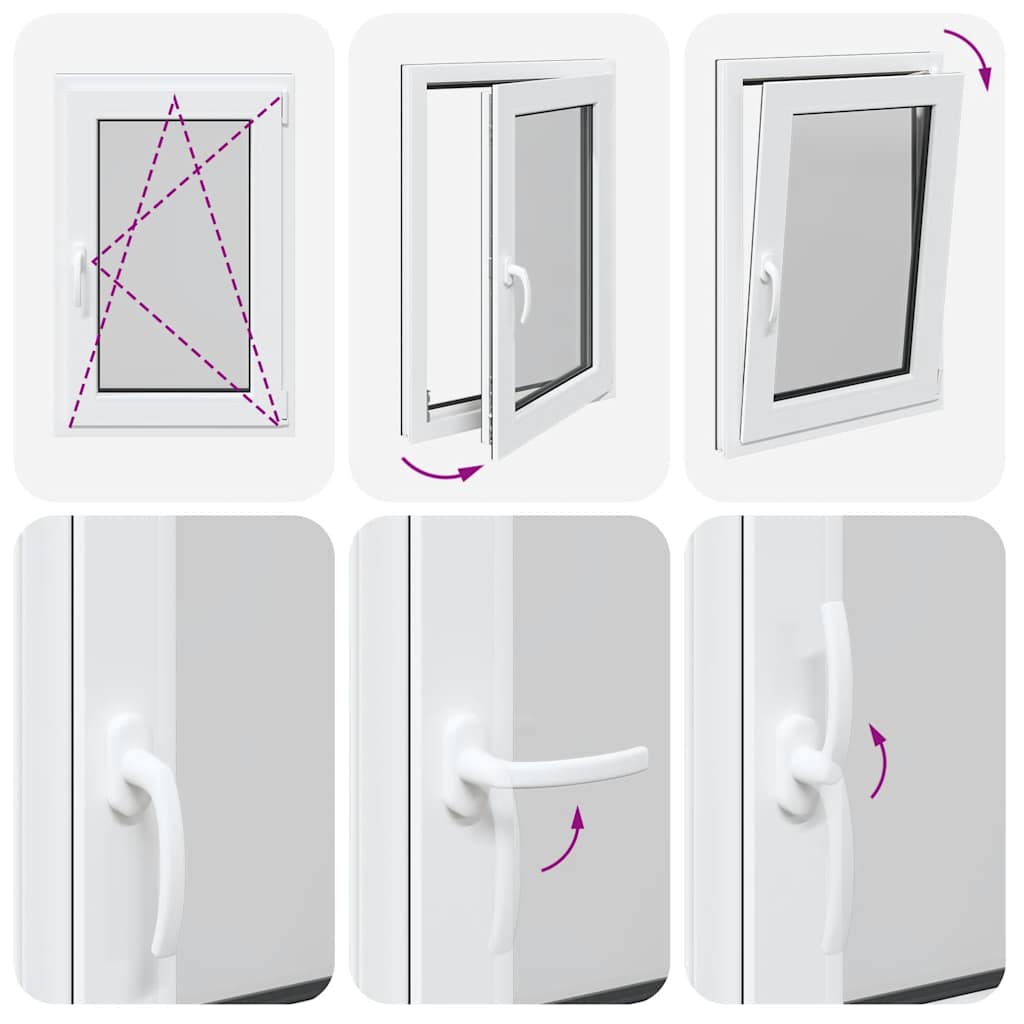 Kellerfenster RISOR 60x80 cm Dreh Kipp DIN Rechts Anthrazit