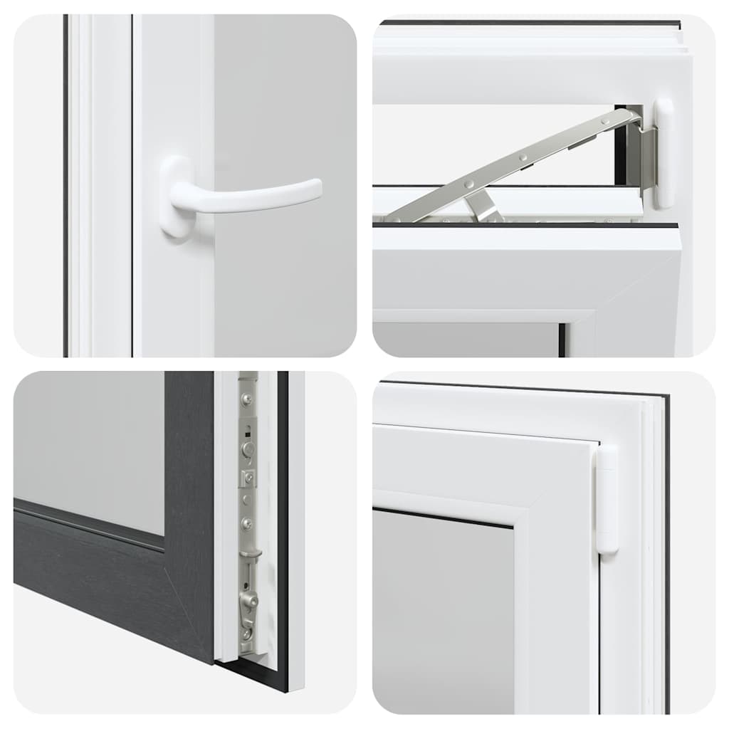 Kellerfenster "RISOR" 60x80 cm Drehkipp DIN Links Anthrazit