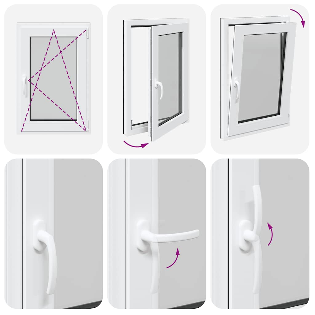 Kellerfenster RISOR 60x90 cm Dreh Kipp DIN Rechts Anthrazit