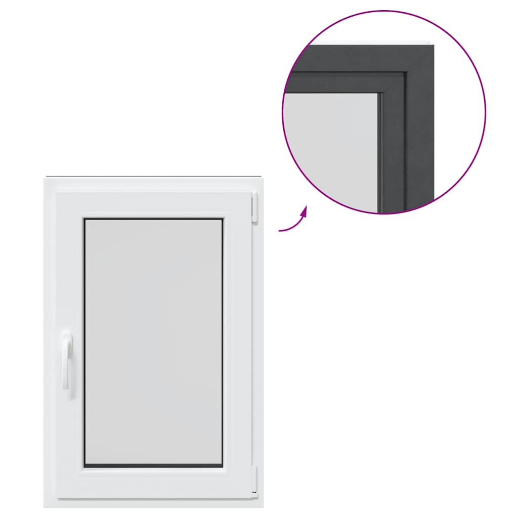 Kellerfenster RISOR 60x90 cm Dreh Kipp DIN Links Anthrazit