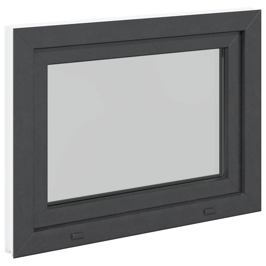 Kellerfenster "RISOR" 80x50 cm Drehkipp DIN Links Anthrazit