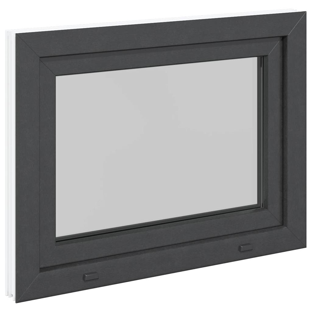 Kellerfenster "RISOR" 80x60 cm Drehkipp DIN Links Anthrazit