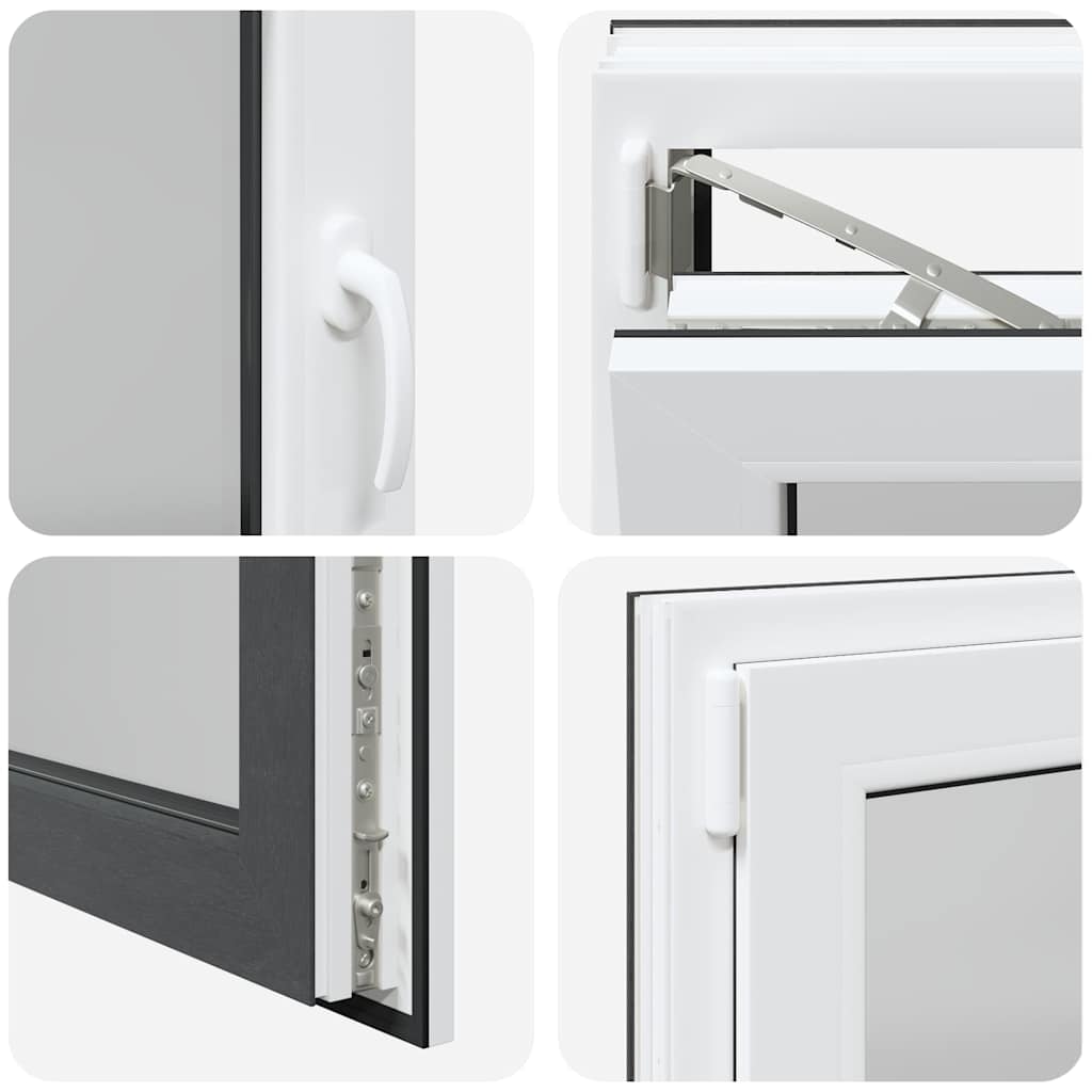Kellerfenster "RISOR" 90x50 cm Drehkipp DIN Links Anthrazit