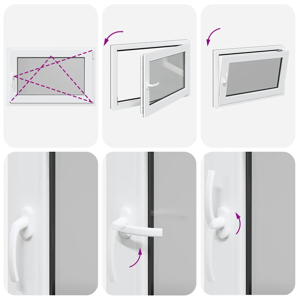 Kellerfenster "RISOR" 90x60 cm Drehkipp DIN Rechts Anthrazit
