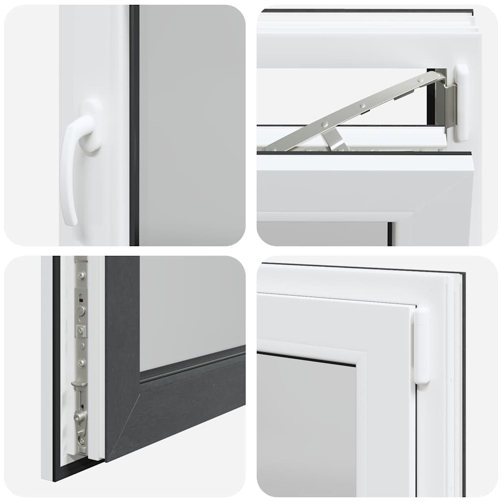 Kellerfenster "RISOR" 90x60 cm Drehkipp DIN Rechts Anthrazit
