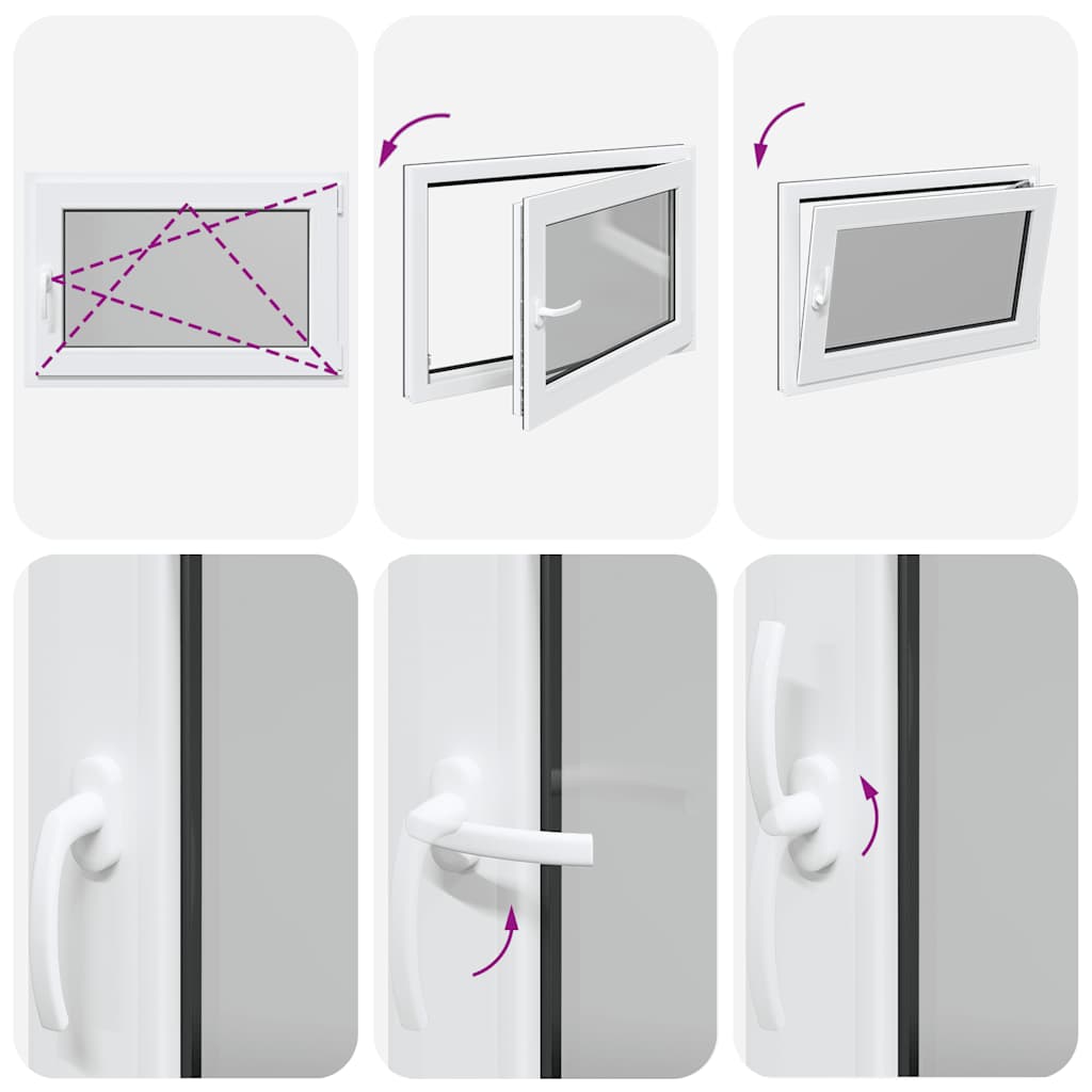 Kellerfenster "RISOR" 90x70 cm Drehkipp DIN Rechts Anthrazit