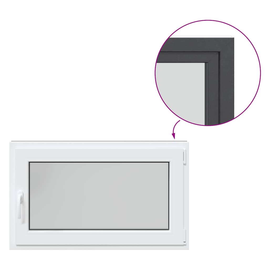 Kellerfenster "RISOR" 100x70 cm Drehkipp DIN Rechts Anthrazit