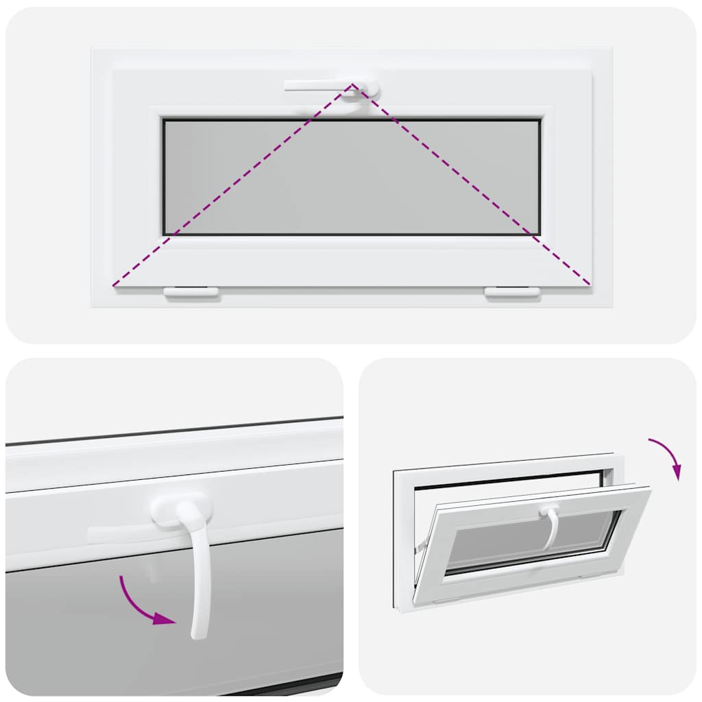 Kellerfenster RISOR 80x40 cm Kipp 3-fach Verglasung Anthrazit