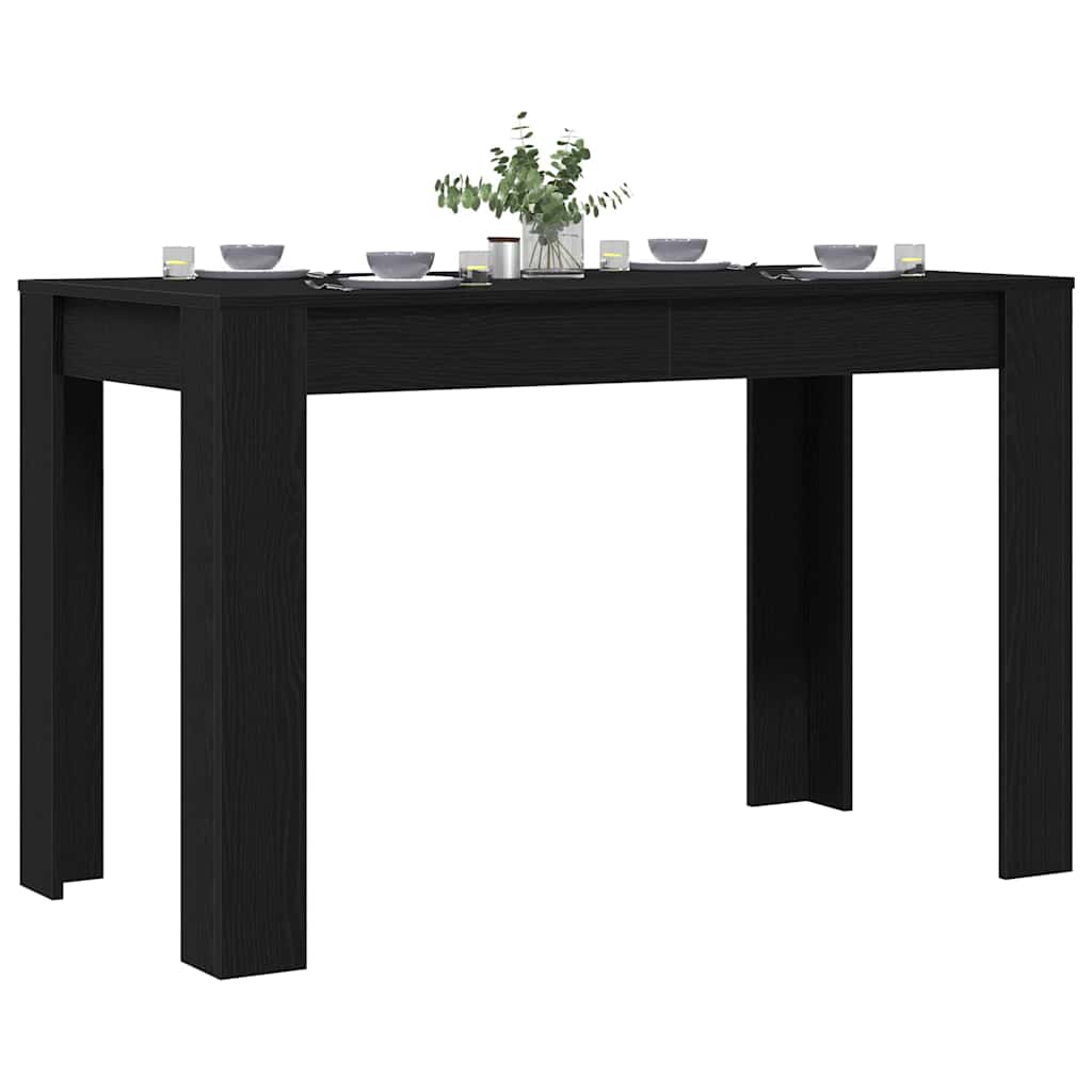 Esstisch Schwarz Eichen-Optik 120x60x76 cm Holzwerkstoff