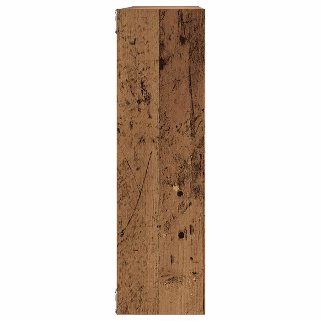 Wall shelf old wood look 75x16x55 cm wood material