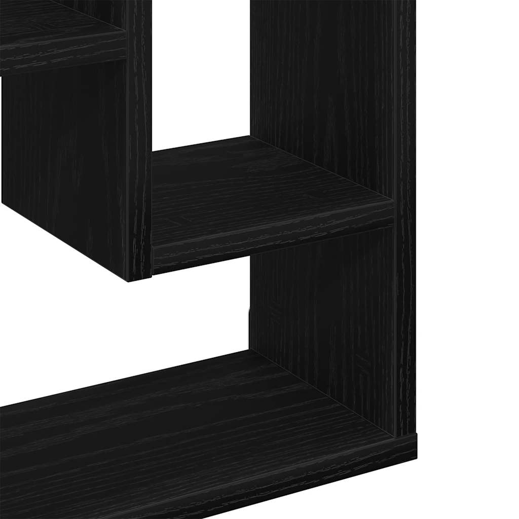 Wandregal Schwarze Eiche 36 x 16 x 90 cm Holzwerkstoff